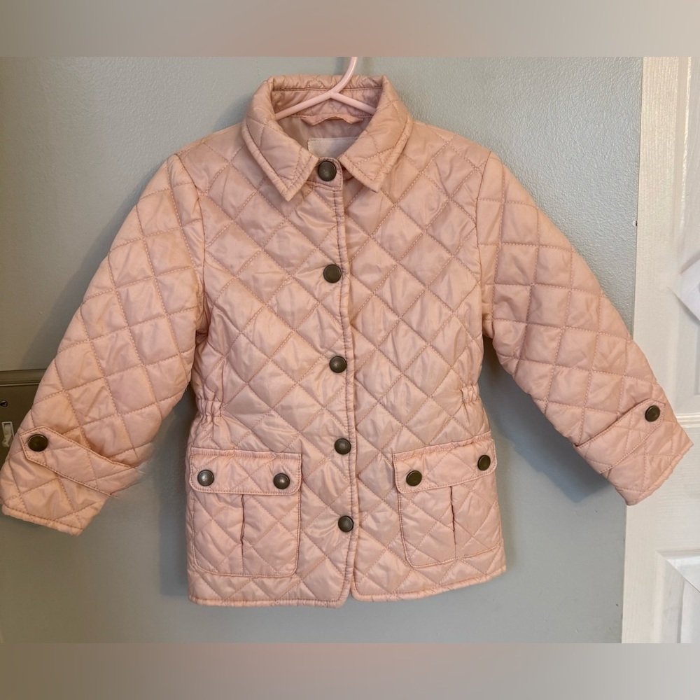 Copper Key Toddler Girl’s 2T 3T Quilted Puffer Jacket Coat Peach Pink Boutique